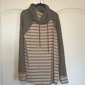 XL Pink Clover cowl neck top